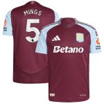 aston villa adidas home authentic shirt 2024-25 with mings 5 printing Collection | Official Aston Villa Kits for Fans