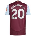 aston villa adidas home authentic shirt 2024-25 with nedeljković 20 printing Collection | Official Aston Villa Kits for Fans