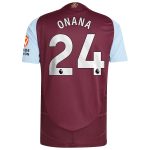 aston villa adidas home authentic shirt 2024-25 with onana 24 printing Collection | Official Aston Villa Kits for Fans