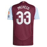 aston villa adidas home authentic shirt 2024-25 with pacheco 33 cup printing Collection | Official Aston Villa Kits for Fans