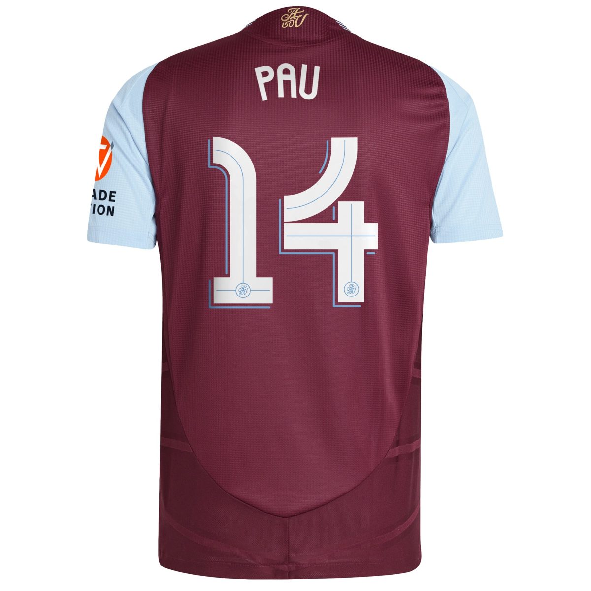 aston villa adidas home authentic shirt 2024-25 with pau 14 cup printing Collection | Official Aston Villa Kits for Fans