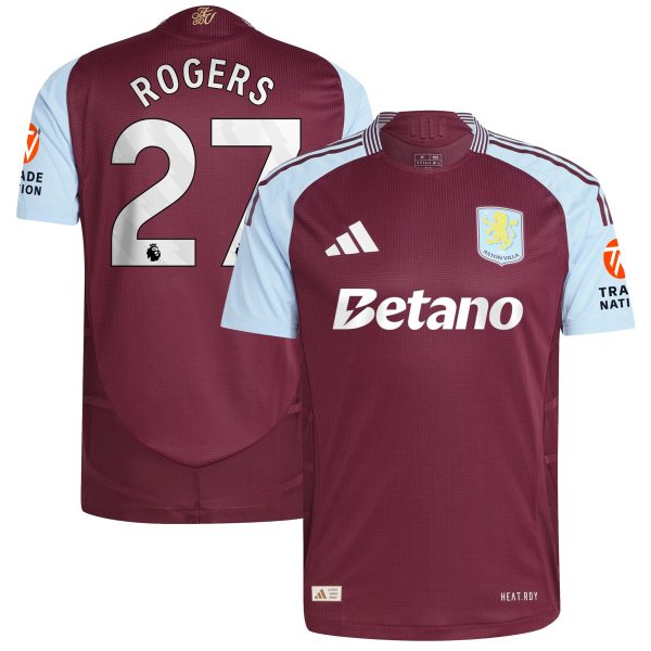 aston villa adidas home authentic shirt 2024-25 with rogers 27 printing Collection | Official Aston Villa Kits for Fans