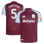 aston villa adidas home authentic shirt 2024-25 with staniforth 5 cup printing Collection | Official Aston Villa Kits for Fans
