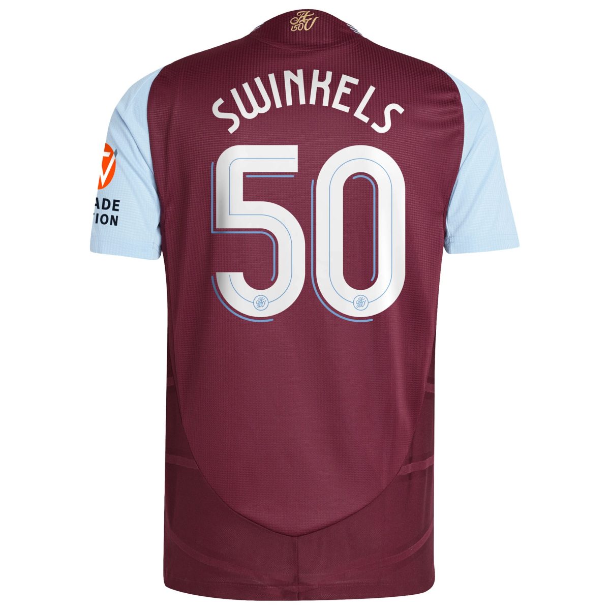 aston villa adidas home authentic shirt 2024-25 with swinkels 50 cup printing Collection | Official Aston Villa Kits for Fans