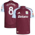 aston villa adidas home authentic shirt 2024-25 with tielemans 8 cup printing Collection | Official Aston Villa Kits for Fans