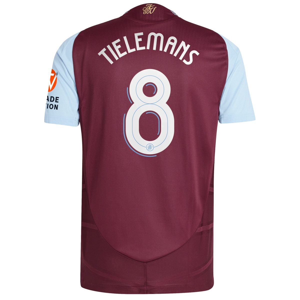 aston villa adidas home authentic shirt 2024-25 with tielemans 8 cup printing Collection | Official Aston Villa Kits for Fans