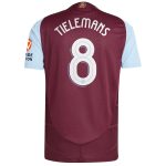 aston villa adidas home authentic shirt 2024-25 with tielemans 8 cup printing Collection | Official Aston Villa Kits for Fans