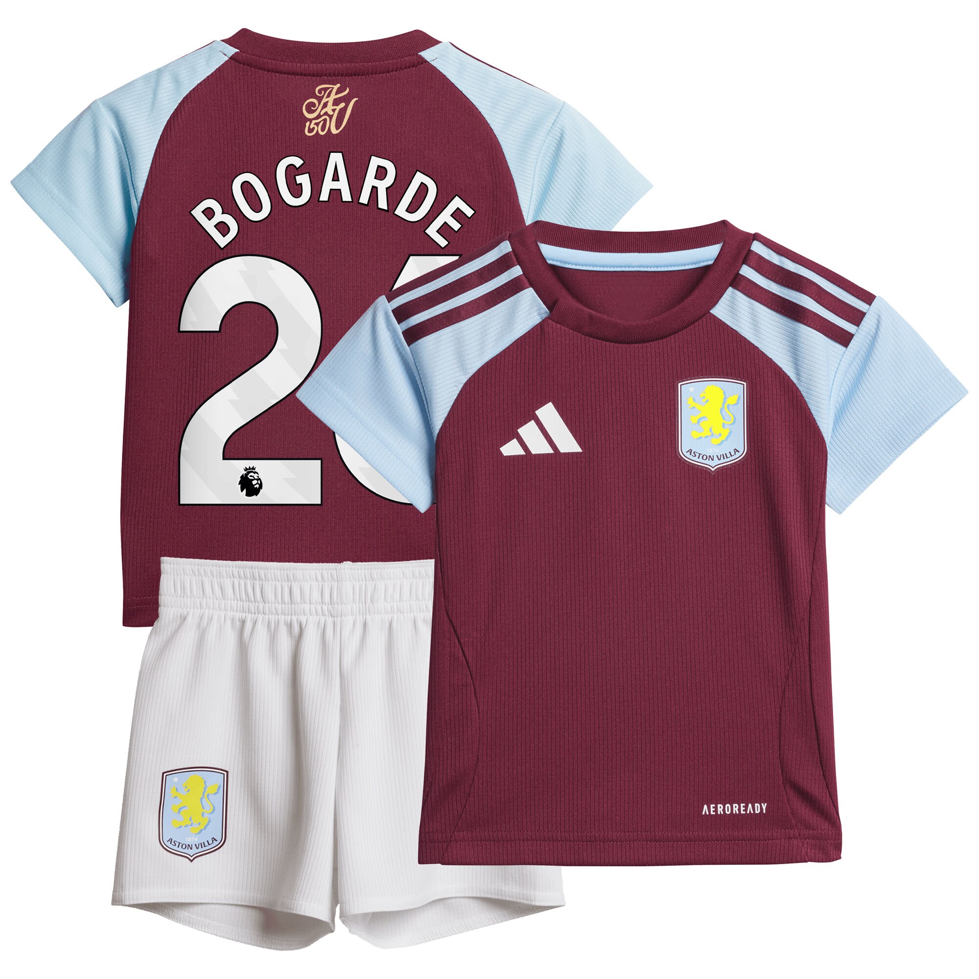 aston villa adidas home baby kit 2024-25 with bogarde 26 printing Collection | Official Aston Villa Kits for Fans
