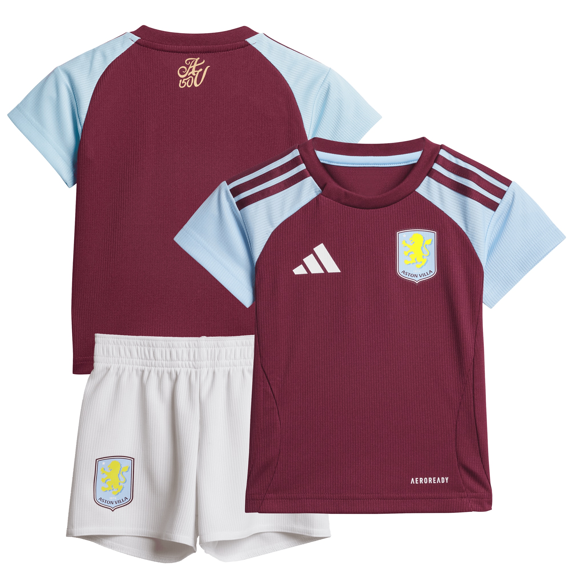 aston villa adidas home baby kit 2024-25 with custom printing Collection | Official Aston Villa Kits for Fans