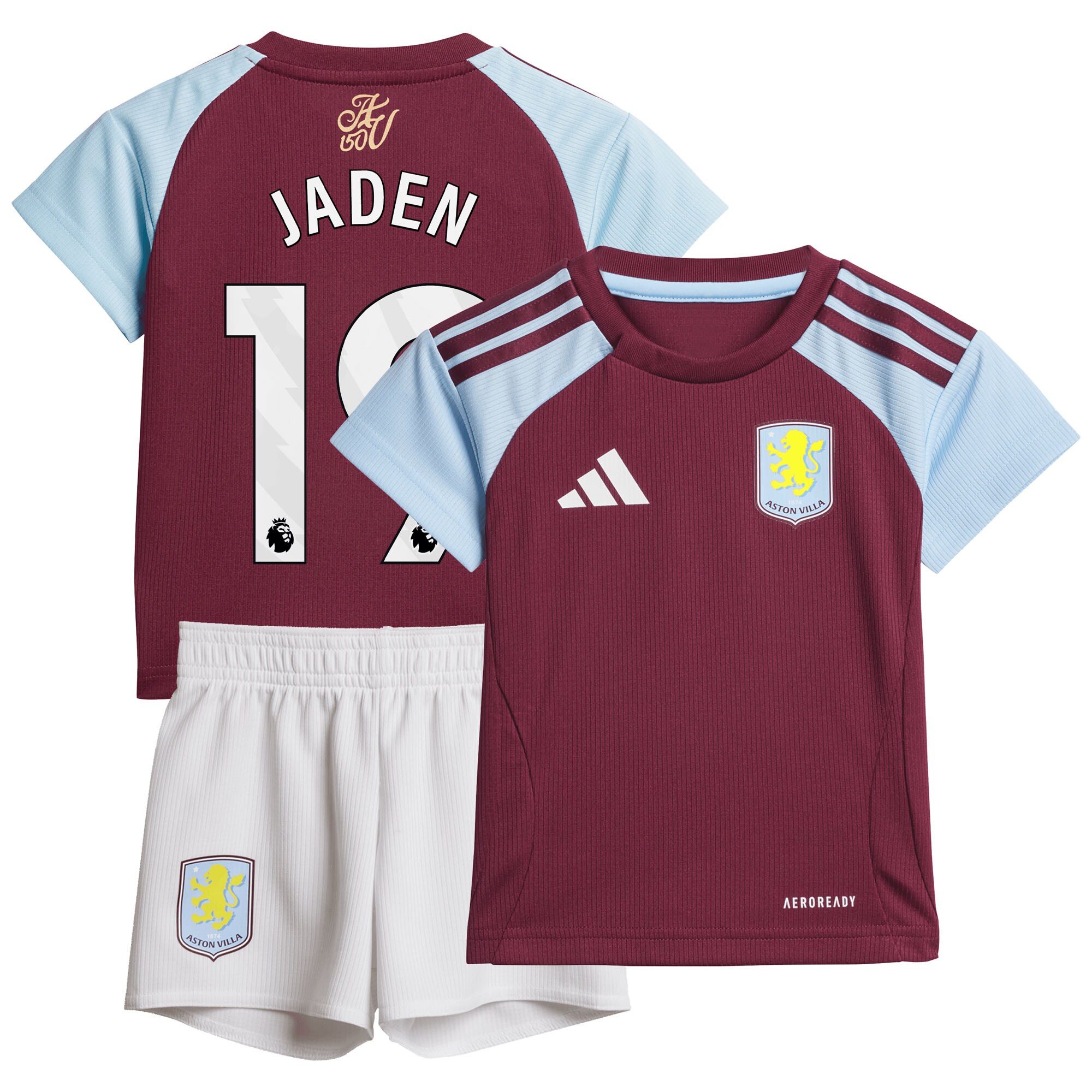 aston villa adidas home baby kit 2024-25 with jaden 19 printing Collection | Official Aston Villa Kits for Fans