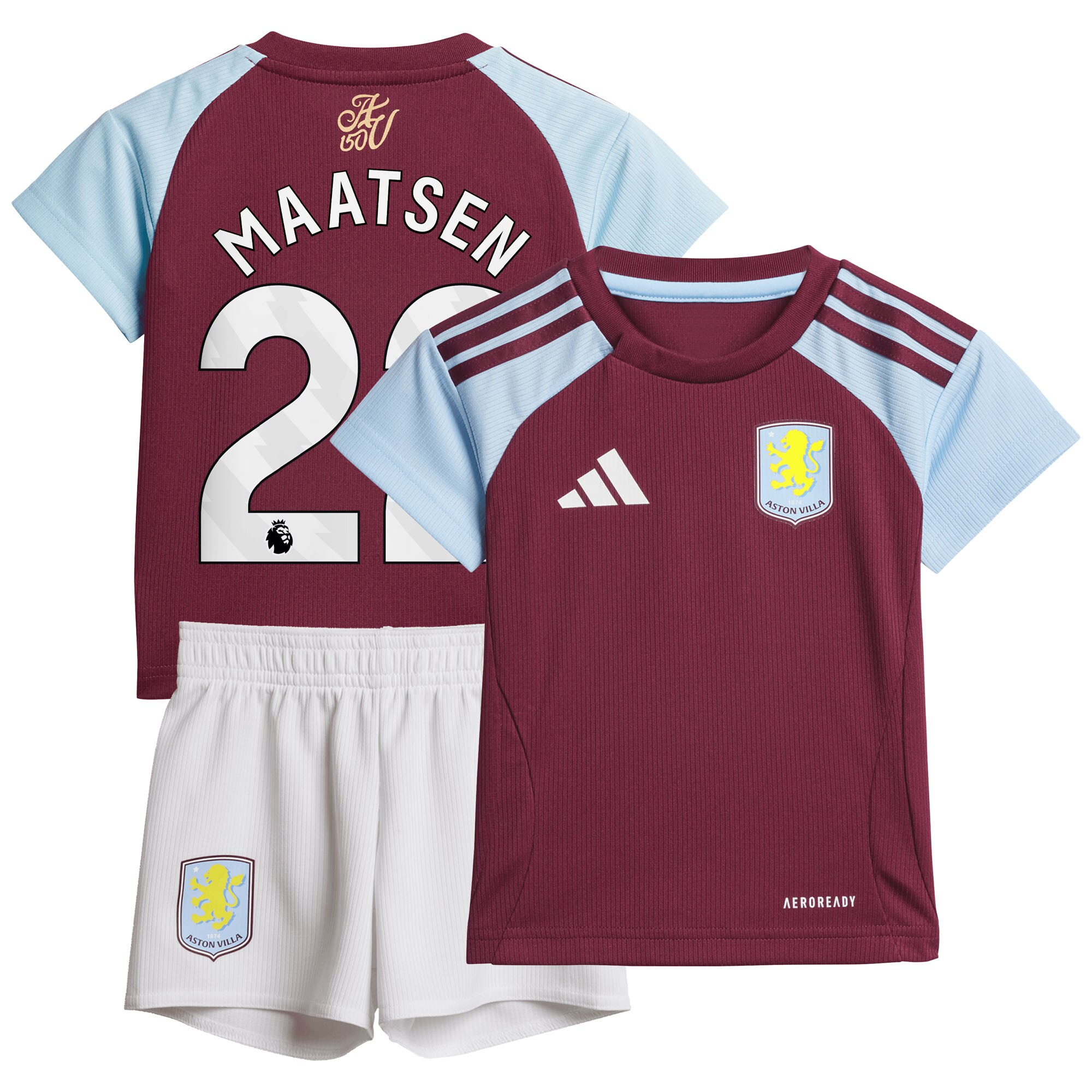 aston villa adidas home baby kit 2024-25 with maatsen 22 printing Collection | Official Aston Villa Kits for Fans