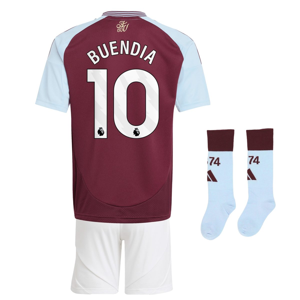 aston villa adidas home mini kit 2024-25 with buendia 10 printing Collection | Official Aston Villa Kits for Fans
