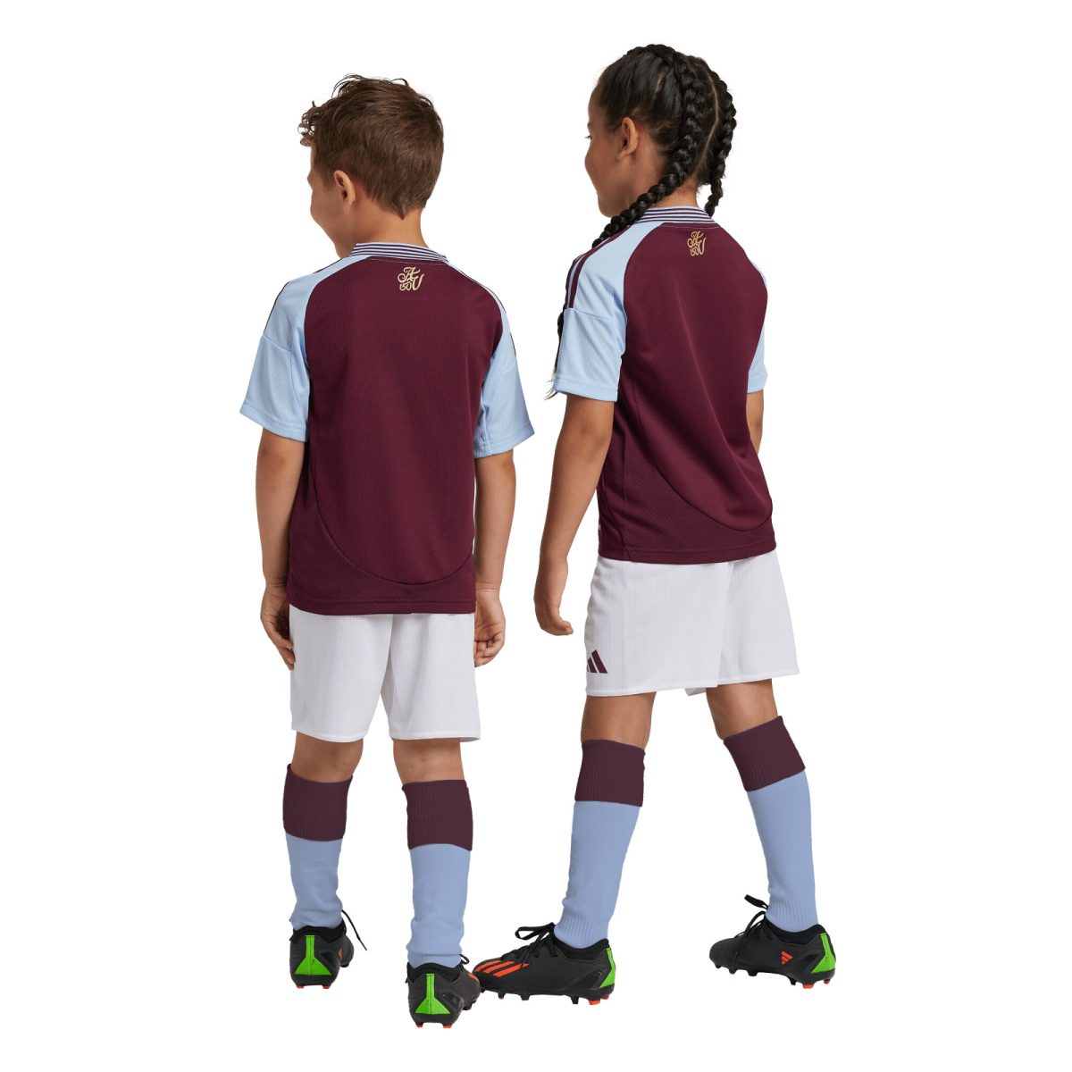 aston villa adidas home mini kit 2024-25 with custom printing Collection | Official Aston Villa Kits for Fans