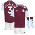 aston villa adidas home mini kit 2024-25 with diego carlos 3 printing Collection | Official Aston Villa Kits for Fans