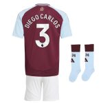 aston villa adidas home mini kit 2024-25 with diego carlos 3 printing Collection | Official Aston Villa Kits for Fans