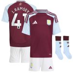 aston villa adidas home mini kit 2024-25 with j. ramsey 41 printing Collection | Official Aston Villa Kits for Fans