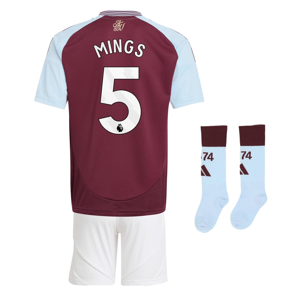 aston villa adidas home mini kit 2024-25 with mings 5 printing Collection | Official Aston Villa Kits for Fans