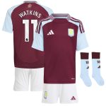 aston villa adidas home mini kit 2024-25 with watkins 11 printing Collection | Official Aston Villa Kits for Fans