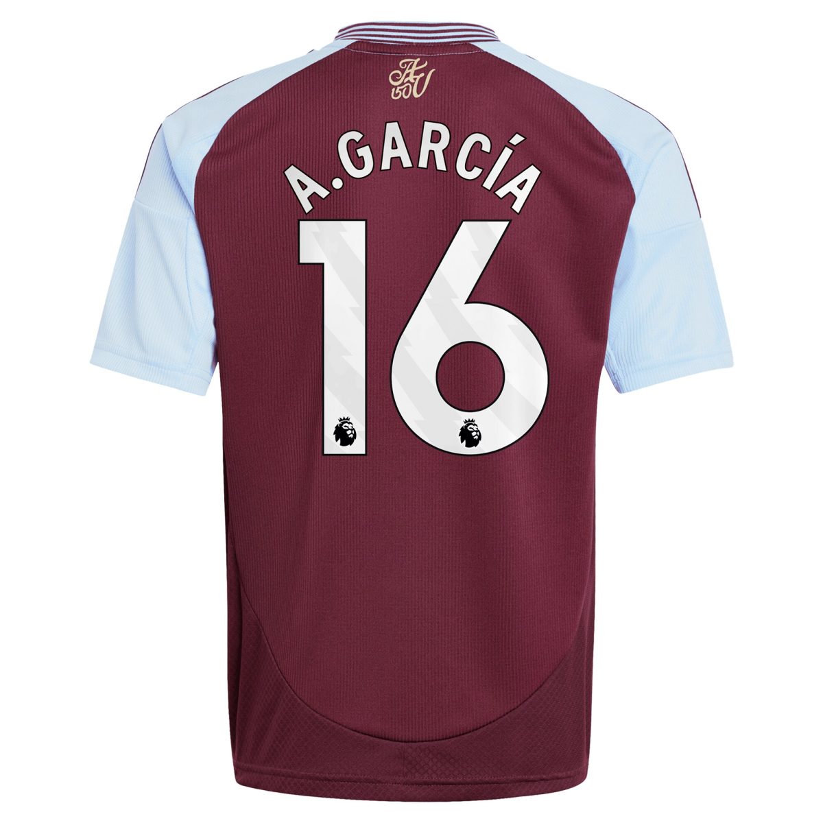 aston villa adidas home shirt 2024-25 – kids with a.garcía 16 printing Collection | Official Aston Villa Kits for Fans