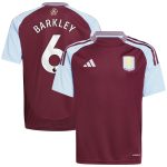 aston villa adidas home shirt 2024-25 – kids with barkley 6 printing Collection | Official Aston Villa Kits for Fans