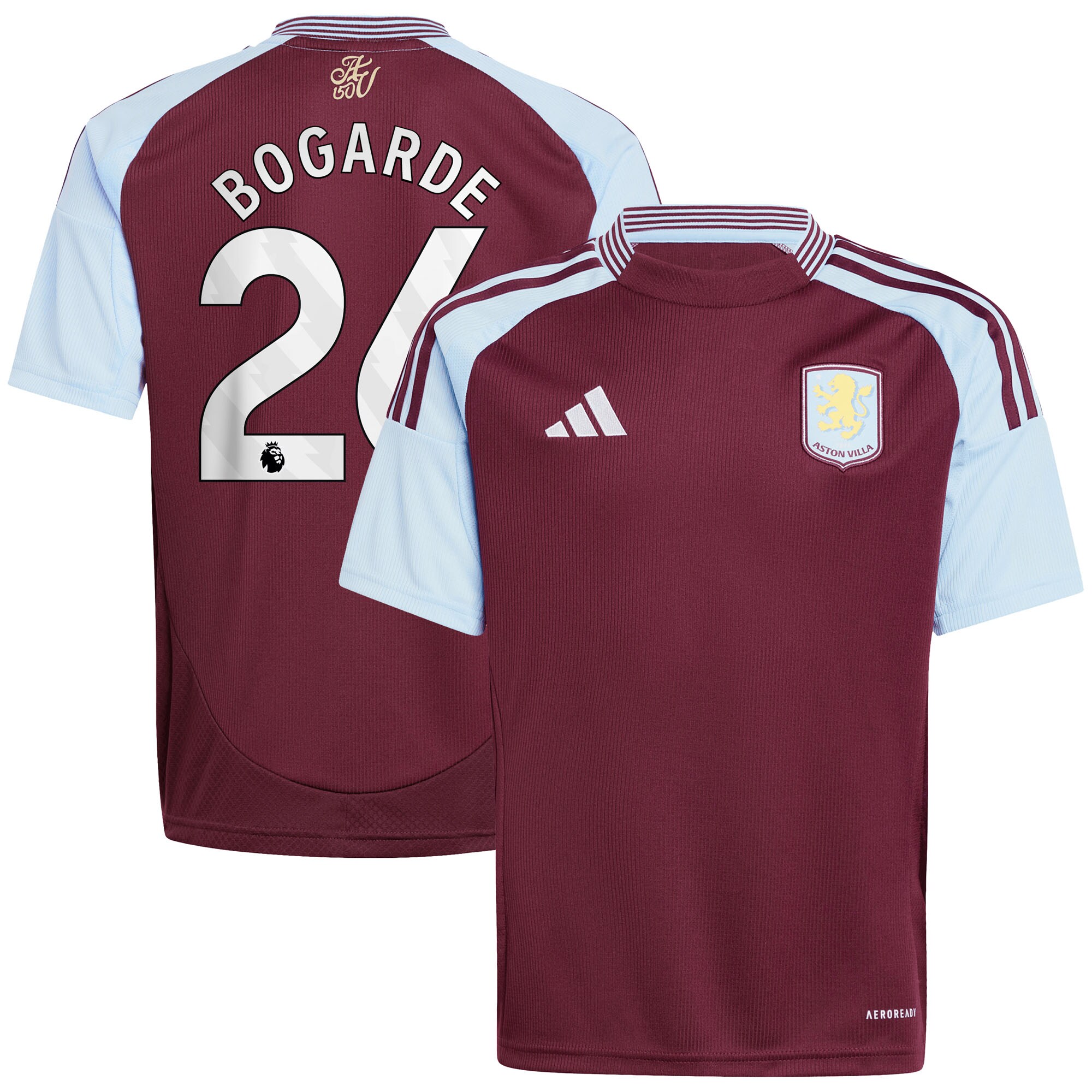 aston villa adidas home shirt 2024-25 – kids with bogarde 26 printing Collection | Official Aston Villa Kits for Fans