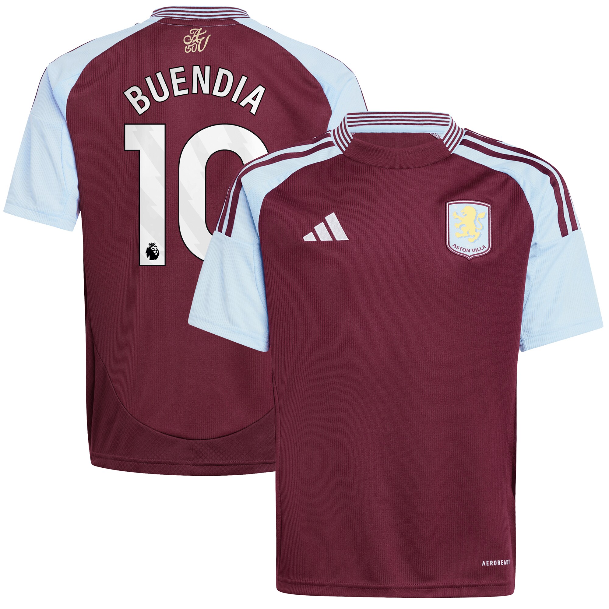 aston villa adidas home shirt 2024-25 – kids with buendia 10 printing Collection | Official Aston Villa Kits for Fans