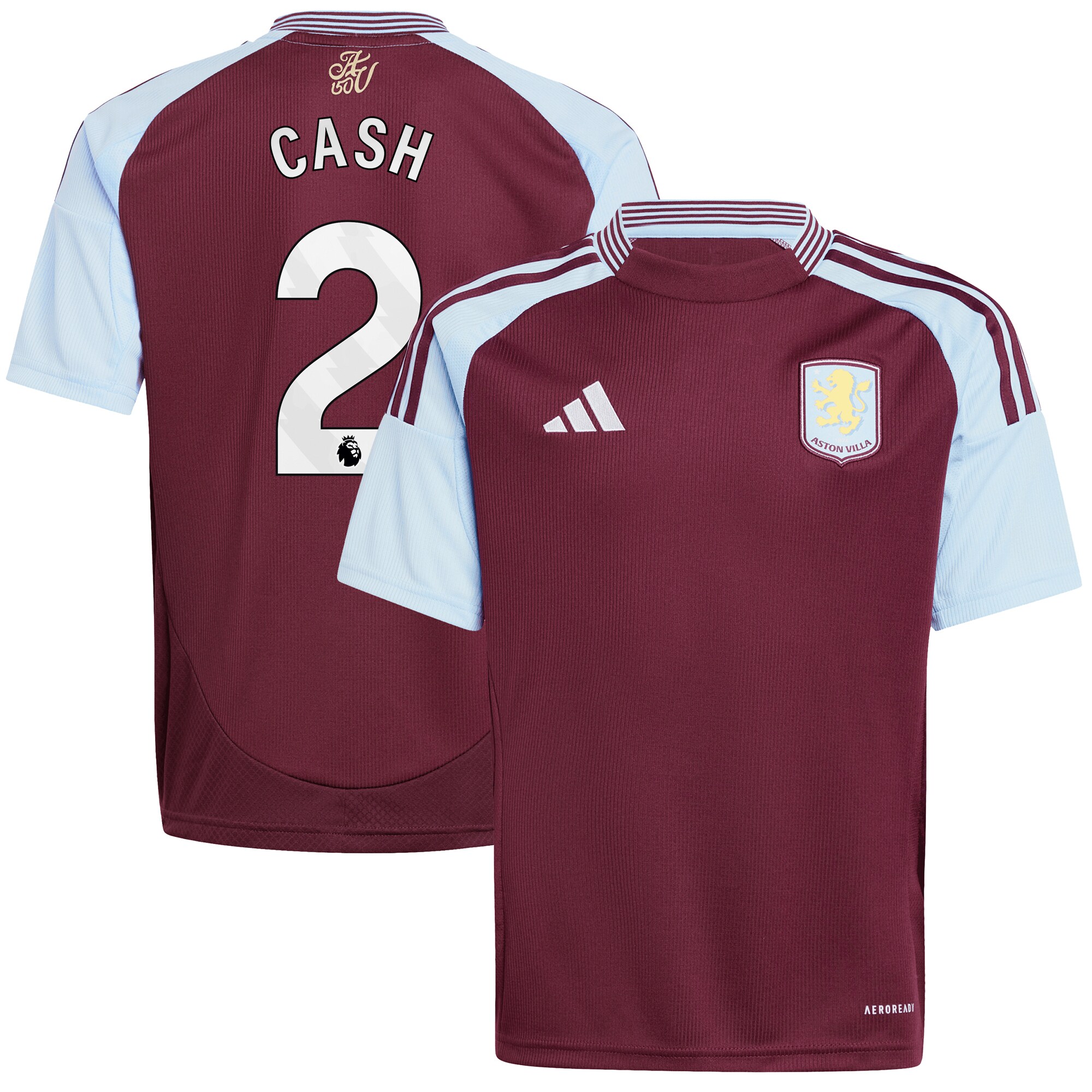 aston villa adidas home shirt 2024-25 – kids with cash 2 printing Collection | Official Aston Villa Kits for Fans
