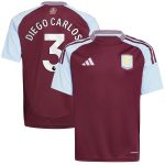 aston villa adidas home shirt 2024-25 – kids with diego carlos 3 printing Collection | Official Aston Villa Kits for Fans