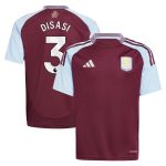 aston villa adidas home shirt 2024-25 – kids with disasi 3 printing Collection | Official Aston Villa Kits for Fans