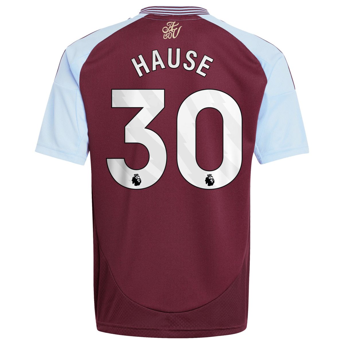 aston villa adidas home shirt 2024-25 – kids with hause 30 printing Collection | Official Aston Villa Kits for Fans