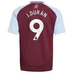 aston villa adidas home shirt 2024-25 – kids with j.duran 9 printing Collection | Official Aston Villa Kits for Fans