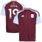 aston villa adidas home shirt 2024-25 – kids with jaden 19 printing Collection | Official Aston Villa Kits for Fans