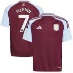aston villa adidas home shirt 2024-25 – kids with john mcginn 7 printing Collection | Official Aston Villa Kits for Fans