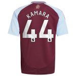 aston villa adidas home shirt 2024-25 – kids with kamara 44 printing Collection | Official Aston Villa Kits for Fans