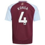 aston villa adidas home shirt 2024-25 – kids with konsa 4 printing Collection | Official Aston Villa Kits for Fans