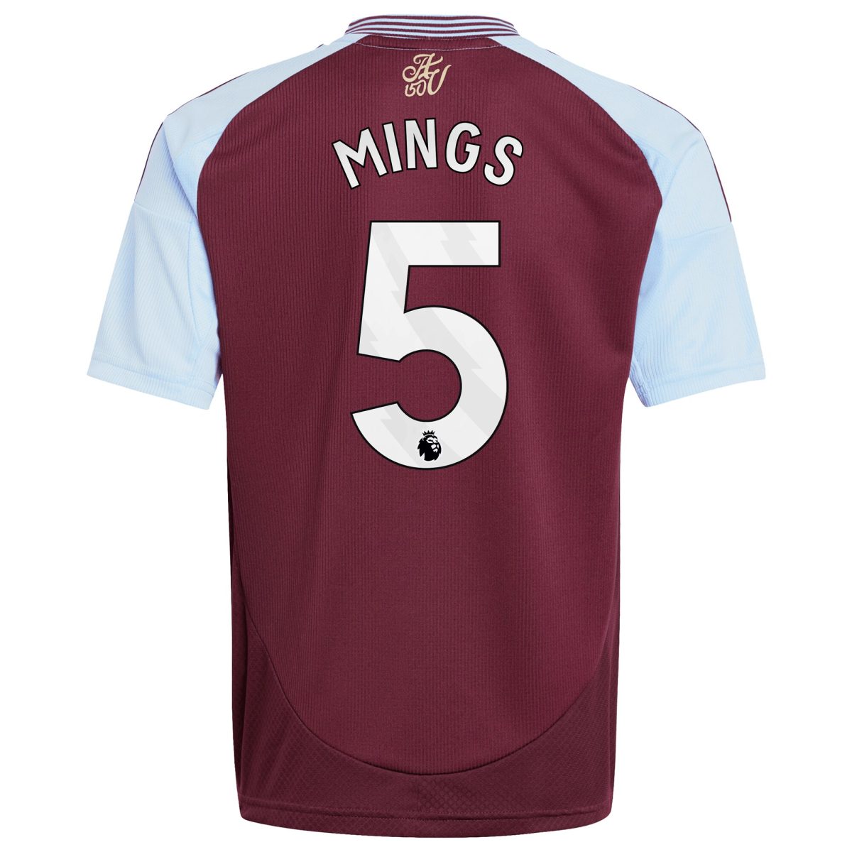 aston villa adidas home shirt 2024-25 – kids with mings 5 printing Collection | Official Aston Villa Kits for Fans