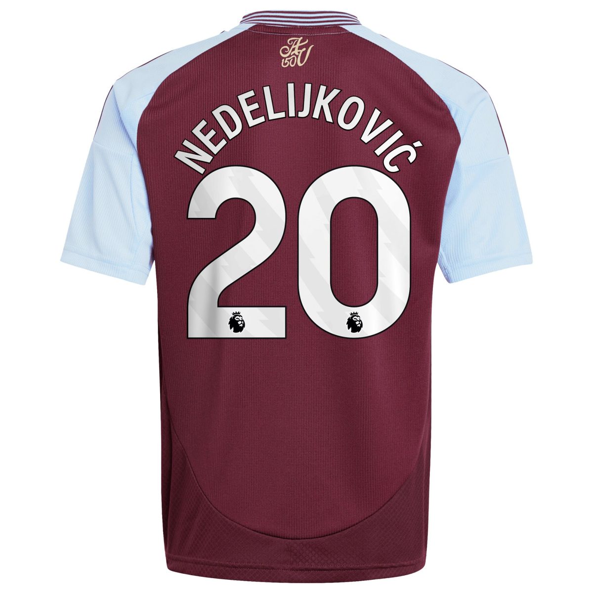 aston villa adidas home shirt 2024-25 – kids with nedeljković 20 printing Collection | Official Aston Villa Kits for Fans