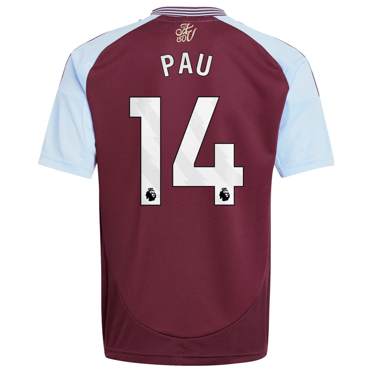 aston villa adidas home shirt 2024-25 – kids with pau 14 printing Collection | Official Aston Villa Kits for Fans