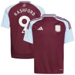 aston villa adidas home shirt 2024-25 – kids with rashford 9 printing Collection | Official Aston Villa Kits for Fans