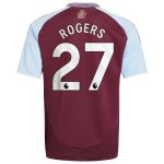 aston villa adidas home shirt 2024-25 – kids with rogers 27 printing Collection | Official Aston Villa Kits for Fans