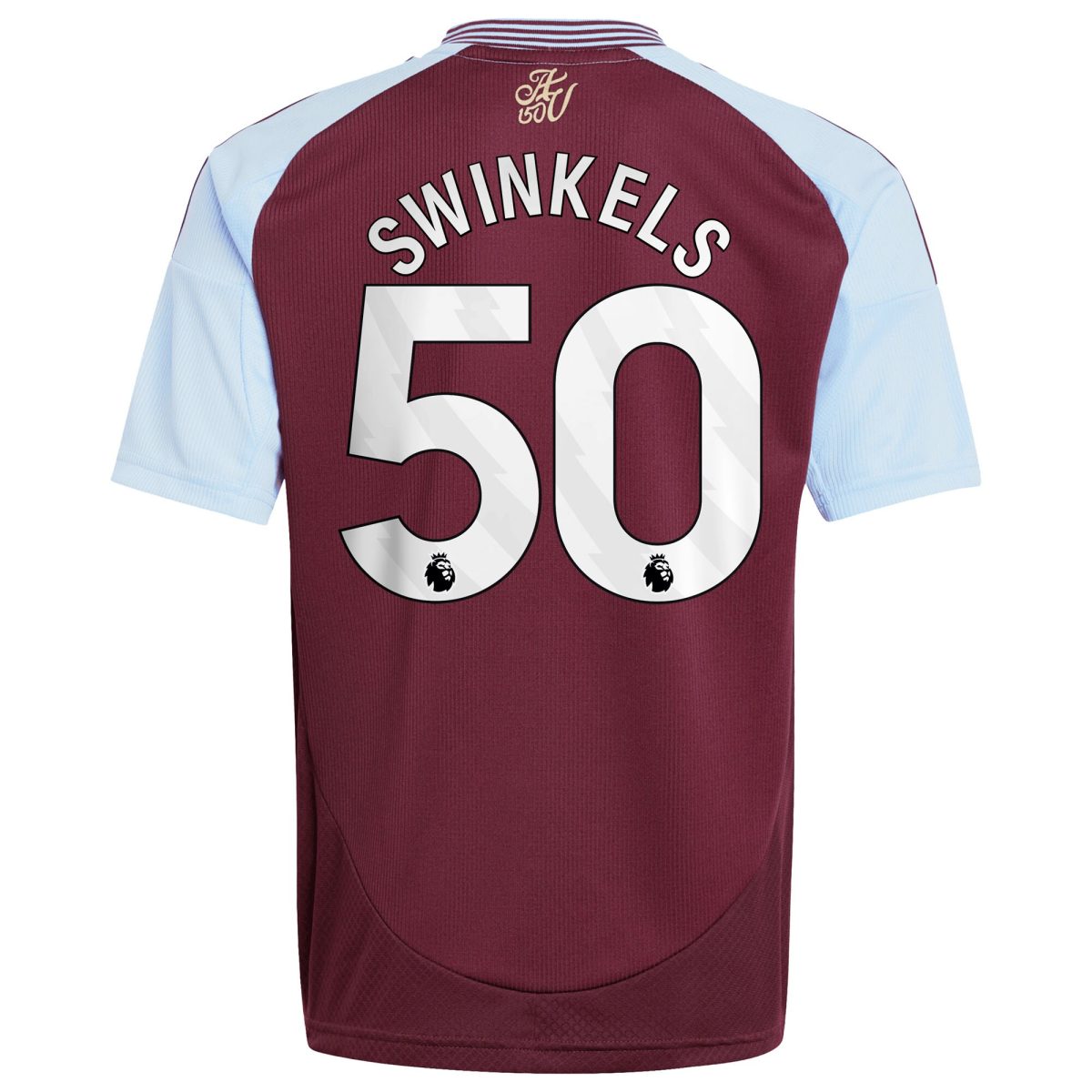 aston villa adidas home shirt 2024-25 – kids with swinkels 50 printing Collection | Official Aston Villa Kits for Fans