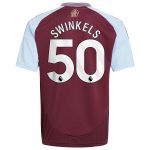 aston villa adidas home shirt 2024-25 – kids with swinkels 50 printing Collection | Official Aston Villa Kits for Fans