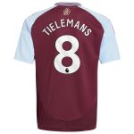 aston villa adidas home shirt 2024-25 – kids with tielemans 8 printing Collection | Official Aston Villa Kits for Fans