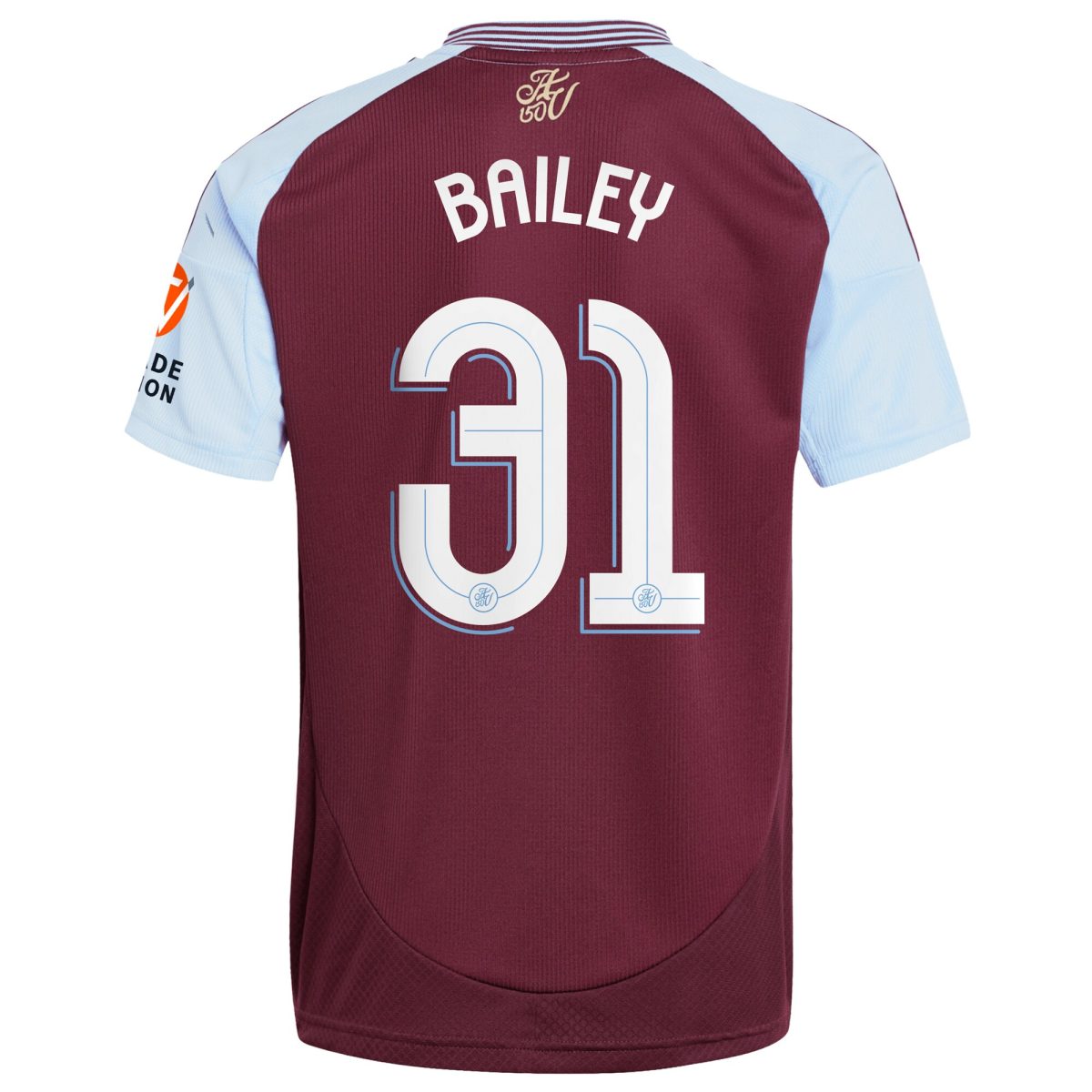 aston villa adidas home shirt 2024-25 with bailey 31 cup printing Collection | Official Aston Villa Kits for Fans