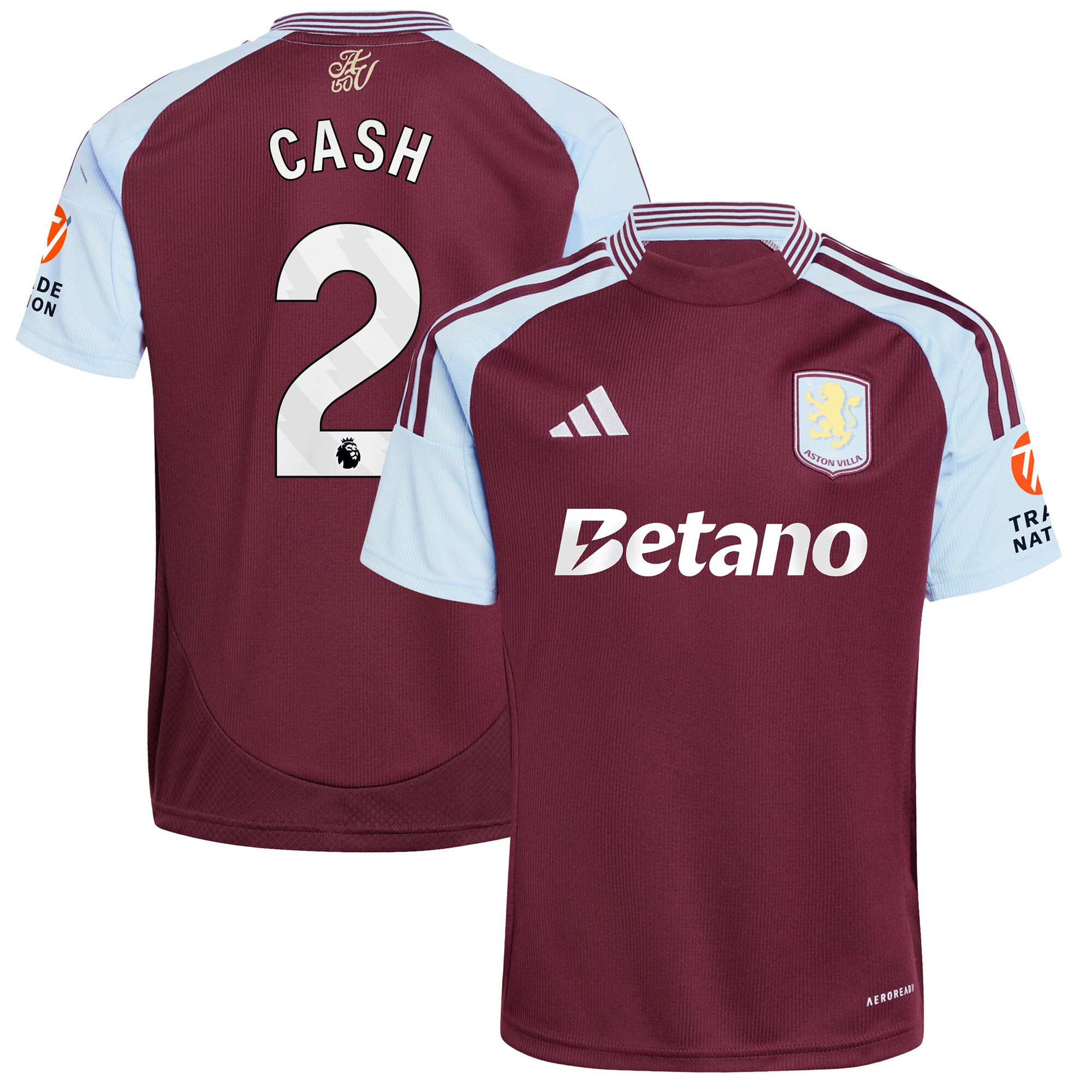 aston villa adidas home shirt 2024-25 with cash 2 printing Collection | Official Aston Villa Kits for Fans