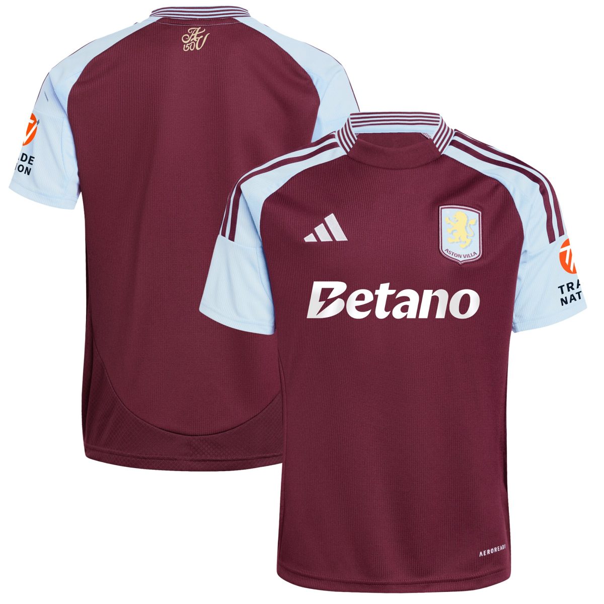 aston villa adidas home shirt 2024-25 with custom printing Collection | Official Aston Villa Kits for Fans