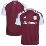 aston villa adidas home shirt 2024-25 with custom printing Collection | Official Aston Villa Kits for Fans