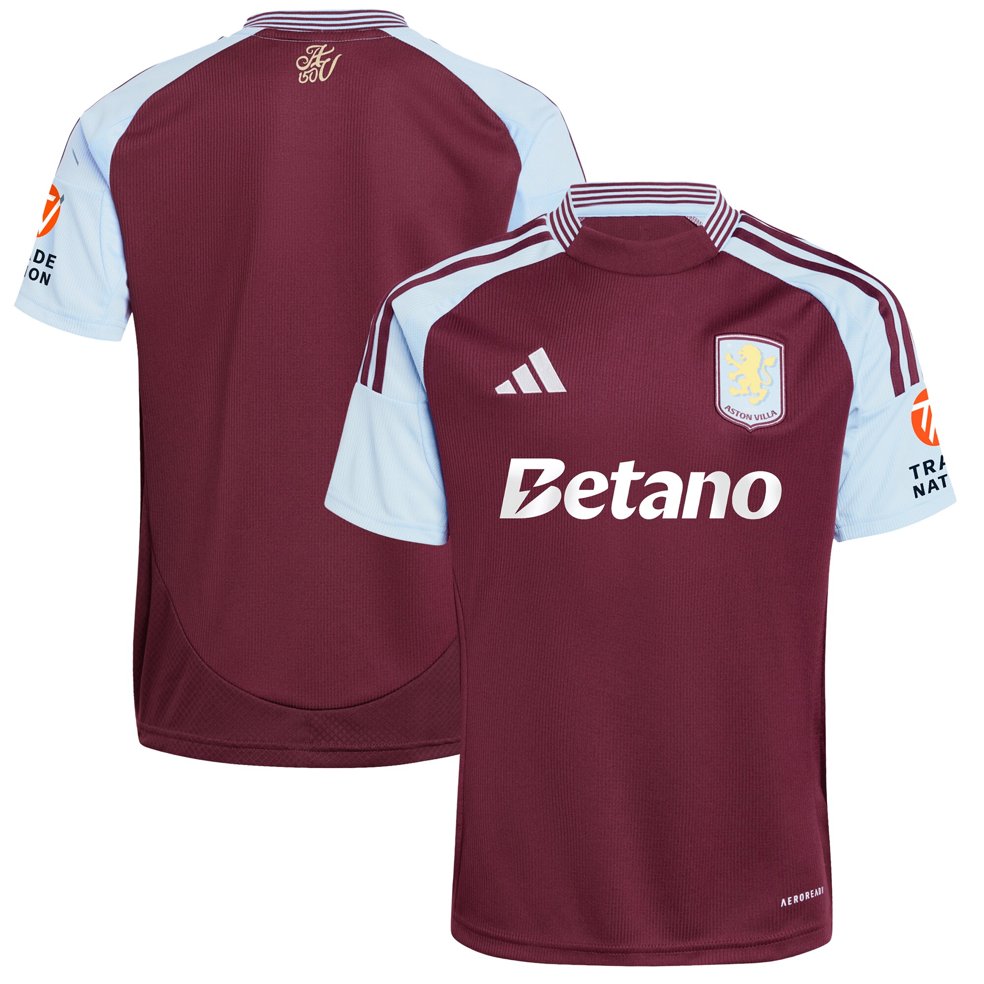aston villa adidas home shirt 2024-25 with custom printing Collection | Official Aston Villa Kits for Fans