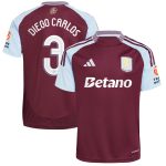 aston villa adidas home shirt 2024-25 with diego carlos 3 cup printing Collection | Official Aston Villa Kits for Fans