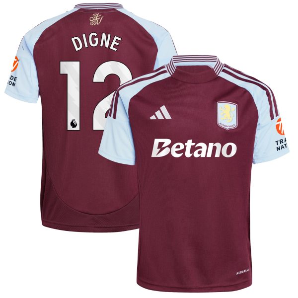 aston villa adidas home shirt 2024-25 with digne 12 printing Collection | Official Aston Villa Kits for Fans